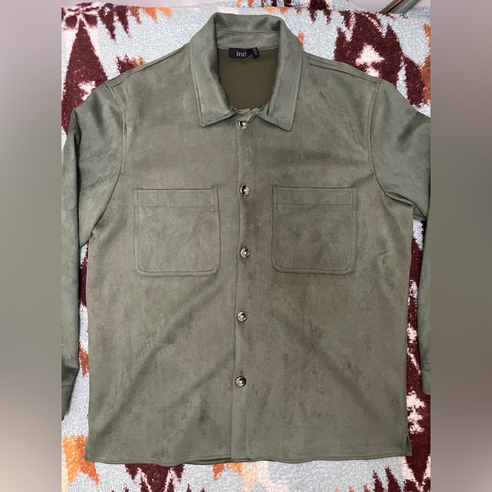 Olive Green Men's Overshirt